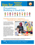 Cover Image of Friendships Building a Good Life newsletter, click for PDF