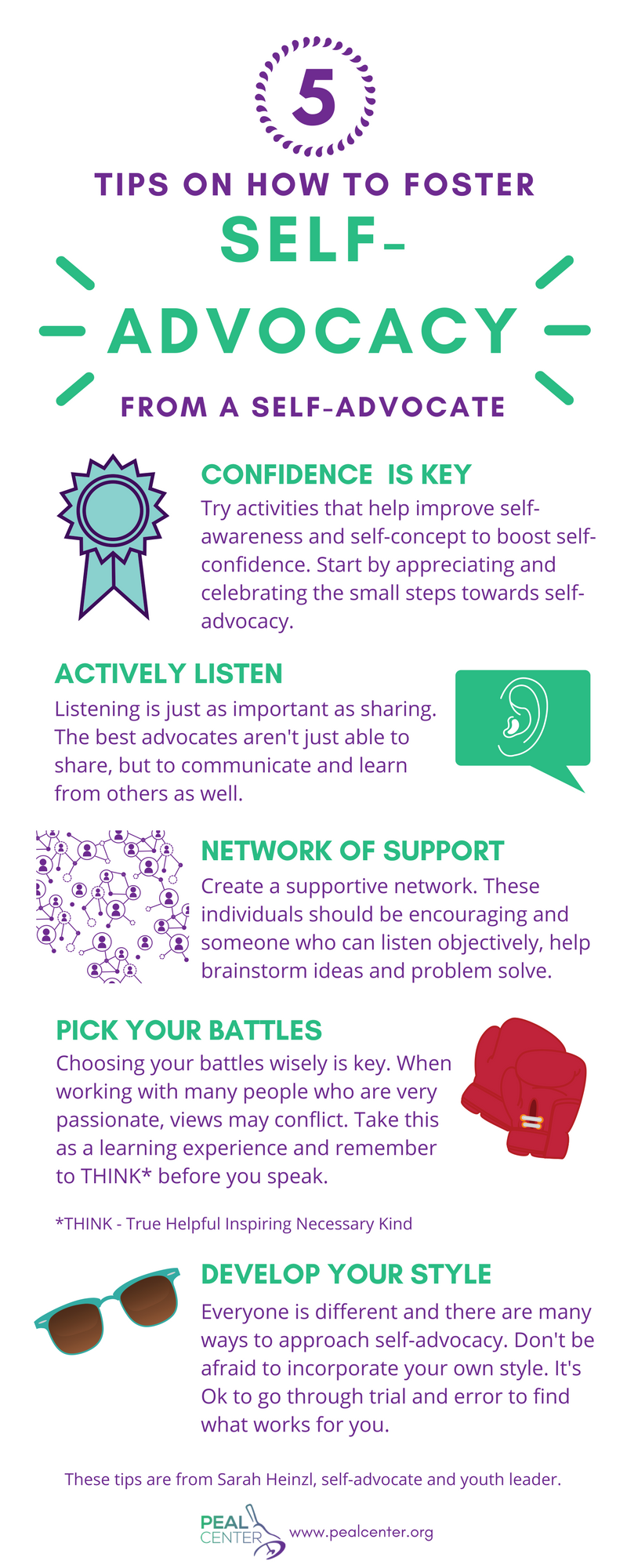 Tips on How to Foster Self-Advocacy (Infographic) – The PEAL Center